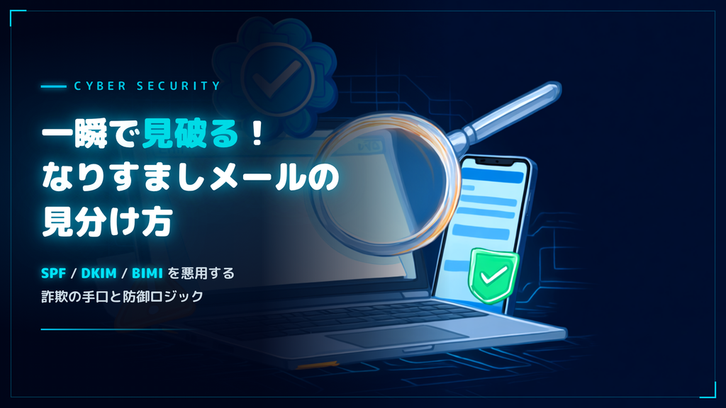 これを見ればすぐに判断が付く！なりすましメールを見分ける知識